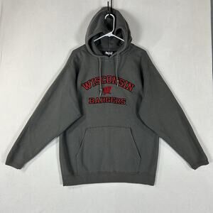 University of Wisconsin UW Badgers Hoodie Mens Large Varsity Casual College Top
